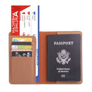 2 PCS MS101 Frosted PU Multi-Card Passport Holder Travel Abroad Passport Card Holder, Color: Dirty Yellow