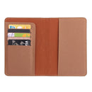 2 PCS MS101 Frosted PU Multi-Card Passport Holder Travel Abroad Passport Card Holder, Color: Dirty Yellow