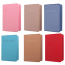 2 PCS MS101 Frosted PU Multi-Card Passport Holder Travel Abroad Passport Card Holder, Color: Dirty Yellow