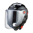 BYB W-266 Four Seasons Men And Women Universal Helmet Electric Motorcycle Anti-Fog Keep Warm Protective Cap, Specification: Transparent Lens(Piano Black)