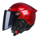 BYB W-266 Four Seasons Men And Women Universal Helmet Electric Motorcycle Anti-Fog Keep Warm Protective Cap, Specification: Tea Color Lens(Purple)