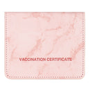 3 PCS CPVC1004 Marble Pattern Card Holder ID Card Case PU Protective Case(Pink)