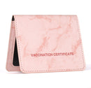 3 PCS CPVC1004 Marble Pattern Card Holder ID Card Case PU Protective Case(Pink)