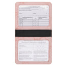 3 PCS CPVC1004 Marble Pattern Card Holder ID Card Case PU Protective Case(Pink)