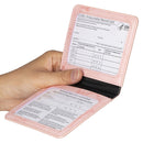 3 PCS CPVC1004 Marble Pattern Card Holder ID Card Case PU Protective Case(Pink)