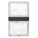 3 PCS CPVC1004 Marble Pattern Card Holder ID Card Case PU Protective Case(Gray)