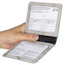 3 PCS CPVC1004 Marble Pattern Card Holder ID Card Case PU Protective Case(Gray)