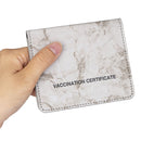 3 PCS CPVC1004 Marble Pattern Card Holder ID Card Case PU Protective Case(Gray)