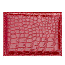 5 PCS PCVC1009 Crocodile Pattern PU Card Holder CDC Document Holder(Red)