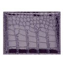 5 PCS PCVC1009 Crocodile Pattern PU Card Holder CDC Document Holder(Purple)