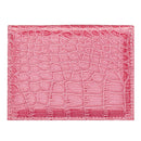 5 PCS PCVC1009 Crocodile Pattern PU Card Holder CDC Document Holder(Pink)