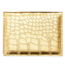 5 PCS PCVC1009 Crocodile Pattern PU Card Holder CDC Document Holder(Gold)
