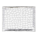5 PCS PCVC1009 Crocodile Pattern PU Card Holder CDC Document Holder(Silver)