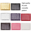 5 PCS PCVC1009 Crocodile Pattern PU Card Holder CDC Document Holder(Gold)