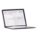 5 PCS PCVC1009 Crocodile Pattern PU Card Holder CDC Document Holder(Purple)
