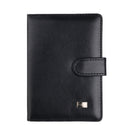 3 PCS Covc1002 Bank Card Passport Card Holder With Buckle Clip PU Document Protection Card Holder(Black)
