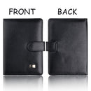 3 PCS Covc1002 Bank Card Passport Card Holder With Buckle Clip PU Document Protection Card Holder(Red)