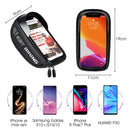 WEST BIKING Bicycle Bag Touch Screen Waterproof MTB Road Bike Handlebar Phone Bag Reflective Front Frame Bag(Black)