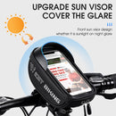 WEST BIKING Bicycle Bag Touch Screen Waterproof MTB Road Bike Handlebar Phone Bag Reflective Front Frame Bag(Black)