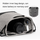 Baona Waterproof Micro SLR Camera Bag Protective Cover Drawstring Pouch Bag, Color: Small Gray