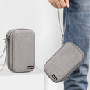 Baona BN-F027 Double-Layer Mobile Hard Disk Storage Bag EVA Hard Shell Hard Disk Protective Cover(Gray)