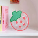 3 PCS Y35 Cartoon Student Desktop Pen Holder Multifunctional Office Stationery Cosmetics Transparent Storage Tube(Delicious Strawberry)