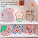 3 PCS Y35 Cartoon Student Desktop Pen Holder Multifunctional Office Stationery Cosmetics Transparent Storage Tube(Soft Cute Bear)