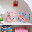 3 PCS Y35 Cartoon Student Desktop Pen Holder Multifunctional Office Stationery Cosmetics Transparent Storage Tube(Gingerbar)