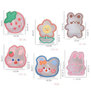3 PCS Y35 Cartoon Student Desktop Pen Holder Multifunctional Office Stationery Cosmetics Transparent Storage Tube(Soft Cute Bear)