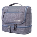 RH523 Travel Makeup Storage Bag Large-Capacity Waterproof Anti-Mildew Dry And Wet Separation Package Portable Hook Wash Bag(Grey)