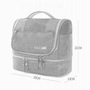 RH523 Travel Makeup Storage Bag Large-Capacity Waterproof Anti-Mildew Dry And Wet Separation Package Portable Hook Wash Bag(Grey)