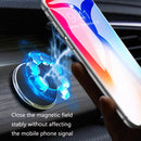 4 PCS Q6 Car Magnetic Mobile Phone Holder Round Car Dashboard Navigation Bracket(Black)