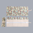 72 Holes Handmade Canvas Pen Curtain Large-Capacity Pencil Case For Boys And Girls Color Pencil Sketch Stationery Box(Clock)