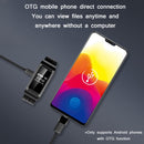 D6 Outdoor Smart Long Standby Sports Bracelet Support HD Noise Reduction Recording/Video, Capacity: 128GB(Black + OTG)
