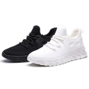XKDF Flying Weaving Comfortable Male Sports Shoes Spring Soft Sole Men Running Shoes, Size: 41(Black)