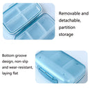FY-8833 Detachable Medicine Storage Box Large Capacity Eight-compartment Plastic Pill Box(Red)