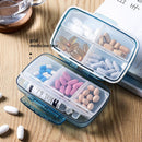 FY-8833 Detachable Medicine Storage Box Large Capacity Eight-compartment Plastic Pill Box(Red)