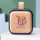 Portable Large-capacity Sealed Pill Box Cartoon Cute Week Pill Box(Lemon)