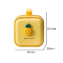 Portable Large-capacity Sealed Pill Box Cartoon Cute Week Pill Box(Yellow lemon)