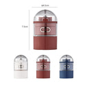 S0466 Medicine Cutter Tablet Grinding Cutter Medicine Dispensing Transparent Portable Storage Box(Blue)