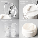 S0466 Medicine Cutter Tablet Grinding Cutter Medicine Dispensing Transparent Portable Storage Box(Red)