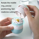 TR018 Medicine Cutter Grinding and Crushing Pill Box, Colour: Grey
