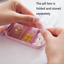 6 PCS C1617 Portable Dispensing Sealed Pill Box Wheat Straw Large-capacity Storage Box(Green)