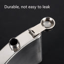 Portable Stainless Steel Hip Flask Set With Wine Glass Funnel(7OZ Gray Grunge)