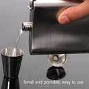 Portable Stainless Steel Hip Flask Set With Wine Glass Funnel(7OZ Yellow Grunge)