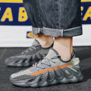 ZM-450 Men Octopus Sports Shoes Breathable Flying Wove Casual Shoes, Size: 43(Denim Blue)