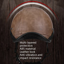 BYB CJY-116 Retro Tail Cocked Motorcycle Helmet, Size: One Size About 56-60cm(Grily Brown)