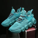 Air Fire Wheel Sole Men Shoes Flying Weave Breathable Casual Running Shoes, Size: 39(Green)