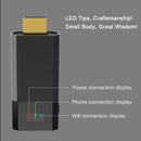 Wecast C8 256M Wireless Display Dongle Anycast DLNA AirPlay Mirror HDMI-Compatible TV Stick, Support Android(Black)