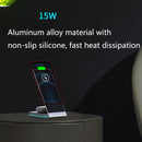 Y21 2 in 1 Mobile Phone Magnetic Wireless Charger 15W Fast Charging Bracket For IPhone & IPad(Silver)